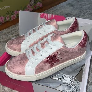 Corkys Hey Girl! pink metallic supernova shoes